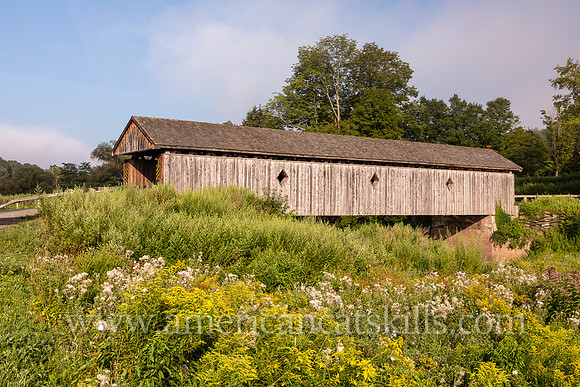Photograph of Fitch’s Covered Bridge located in the western Catskills at East Delhi in Delaware County, New York.