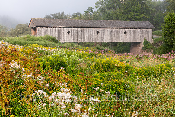 Photograph of Fitch’s Covered Bridge located in the western Catskills at East Delhi in Delaware County, New York.