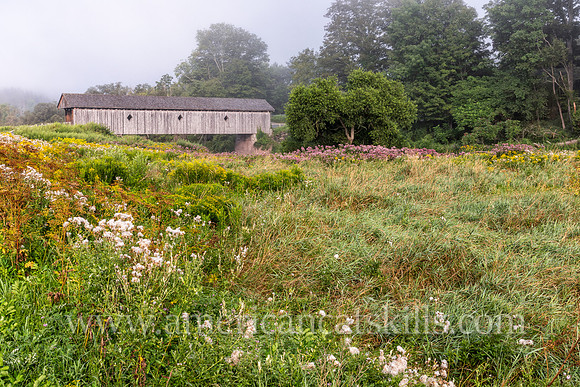Photograph of Fitch’s Covered Bridge located in the western Catskills at East Delhi in Delaware County, New York.