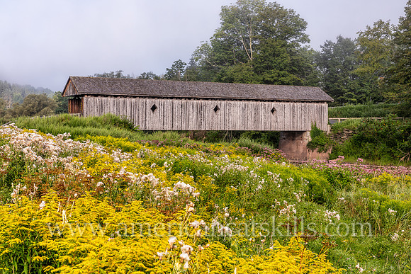 Photograph of Fitch’s Covered Bridge located in the western Catskills at East Delhi in Delaware County, New York.