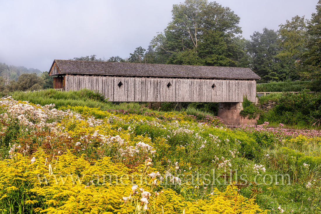 Photograph of Fitch’s Covered Bridge located in the western Catskills at East Delhi in Delaware County, New York.