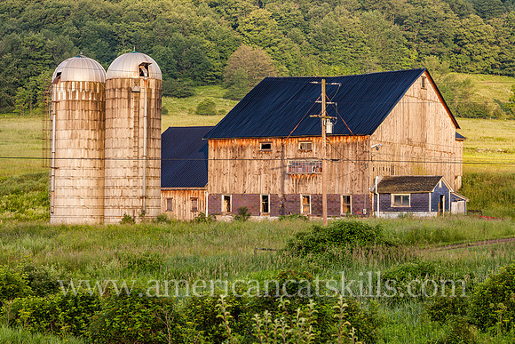 Photograph of an old barn located near Margaretville in Delaware County, New York.