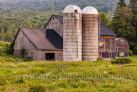 Photograph of an old barn located near Margaretville in Delaware County, New York.