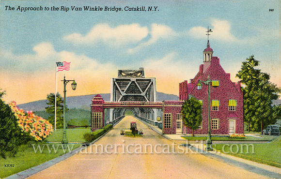 The Approach to the Rip Van Winkle Bridge, Catskill, N. Y.