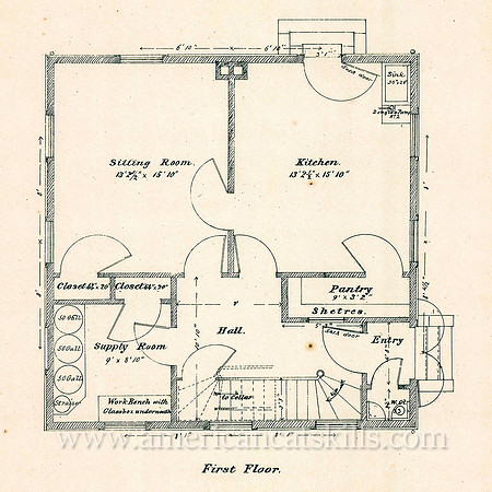 Architectural drawing of the Esopus Meadows Lighthouse.