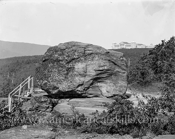 Boulder Rock and Hotel Kaaterskill, Catskill Mountains, N.Y.