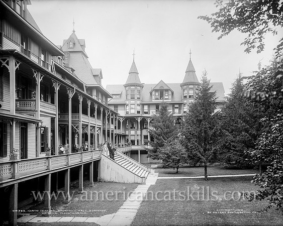 North veranda, Churchill Hall, Stamford, Catskill Mountains, N.Y.