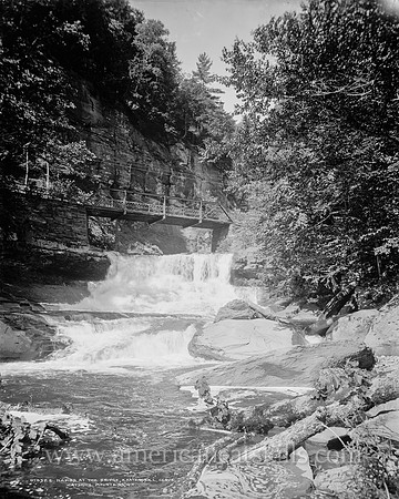 Rapids at the bridge, Kaaterskill Clove, Catskill Mountains, N.Y.