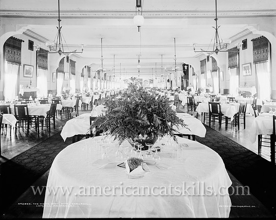 The Dining room, Hotel Kaaterskill, Catskill Mountains, N.Y.