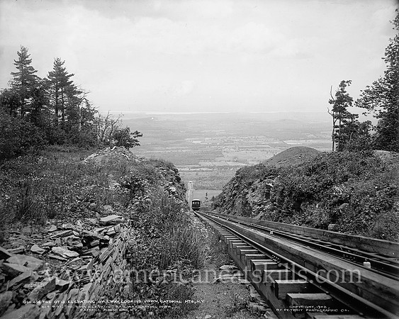 The Otis Elevating Railway, looking down, Catskill Mts., N.Y.