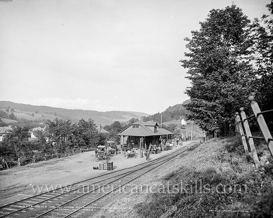 Ulster and Delaware Railroad station, Fleischmann's, Catskill Mountains, N.Y.