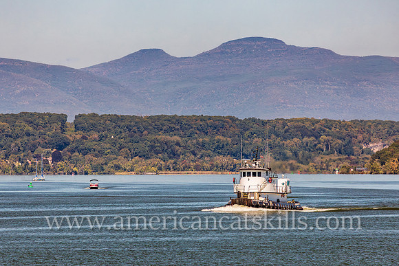 Photograph of the tugboat Catherine C. Miller on the Hudson River in New York.
