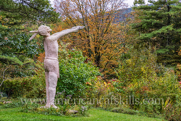 Photograph of the sculpture titled Moon Haw Haw at the Emile Brunel Studio and Sculpture Garden, also known as Brunel Park, at Boiceville, New York in the central Catskills.
