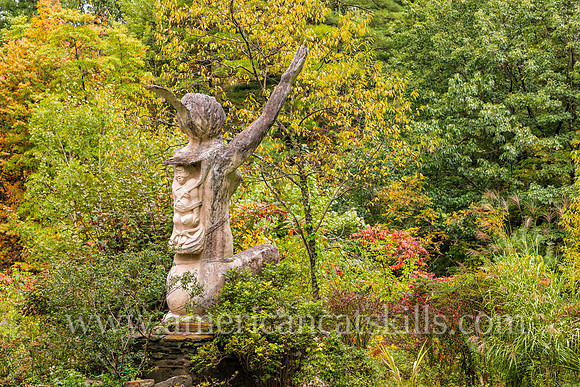 Photograph of the sculpture titled Natache at the Emile Brunel Studio and Sculpture Garden, also known as Brunel Park, at Boiceville, New York in the central Catskills.