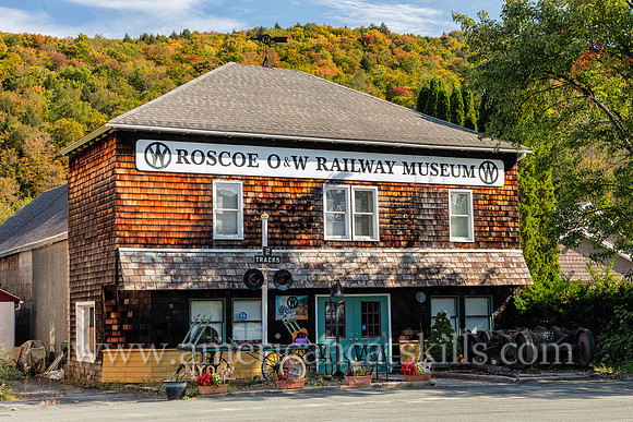Photograph of the Roscoe O&W Railway Museum in Roscoe, New York.