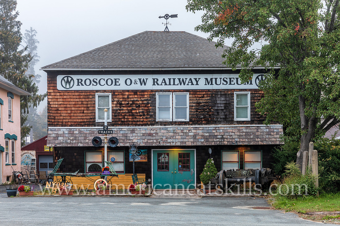 Photograph of the Roscoe O&W Railway Museum in Roscoe, New York.