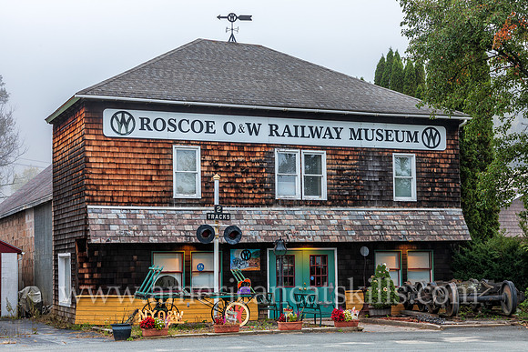 Photograph of the Roscoe O&W Railway Museum in Roscoe, New York.