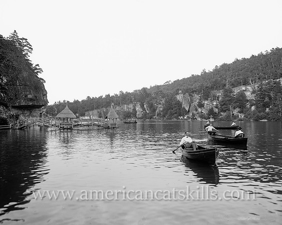 Boating on Lake Mohonk, N.Y.