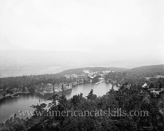 Lake Mohonk [Mountain] House from Sky Top path, N.Y.