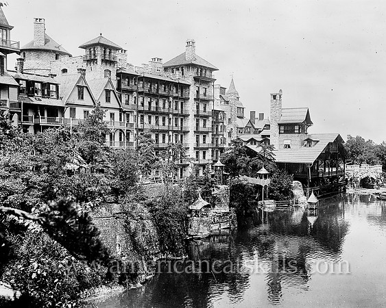 Near view, Lake Mohonk House [i.e. Mohonk Mountain House], N.Y.
