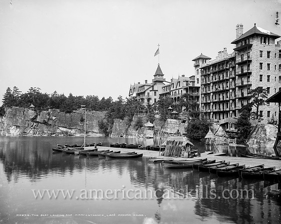The Boat landing and main entrance, Lake Mohonk House (1)
