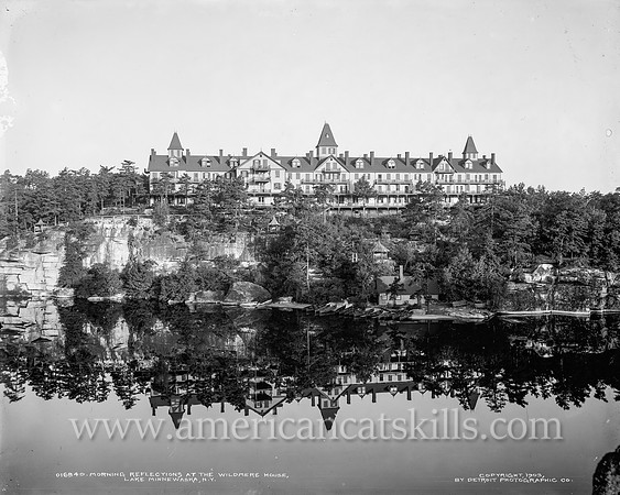 Morning reflections at the Wildmere House, Lake Minnewaska, N.Y.