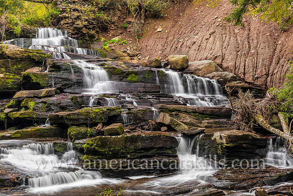 Photograph of Cattail Falls, a scenic waterfall located near the hamlet of Livingston Manor, New York.