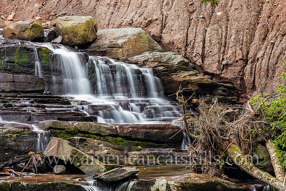 Photograph of Cattail Falls, a scenic waterfall located near the hamlet of Livingston Manor, New York.