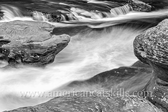 Moving Downriver (B&W)