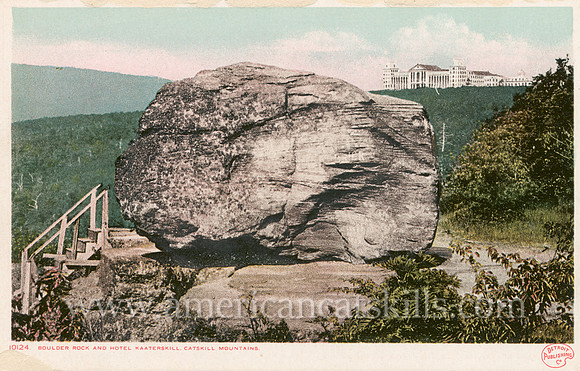 10124_Boulder Rock and Hotel Kaaterskill, Catskill Mountains