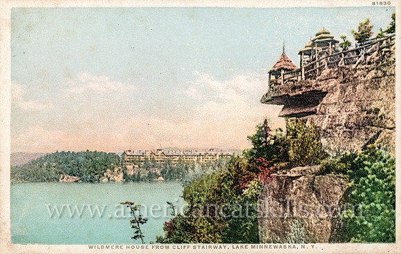 81830_Wildmere House From Cliff Stairway, Lake Minnewaska, N.Y.