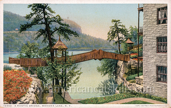 14954_A Rustic Bridge, Mohonk Lake, N.Y.