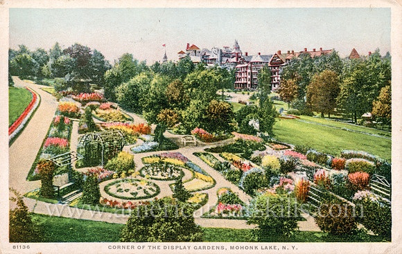 81136_Corner of the Display Gardens, Mohonk Lake, N.Y.