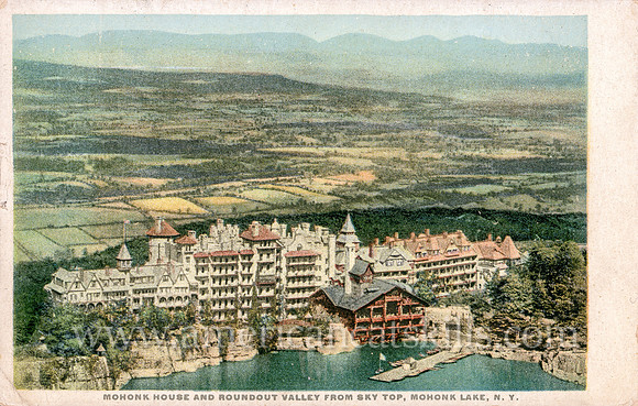 81134_Mohonk House and Rondout Valley From Sky Top, Mohonk Lake, N.Y.