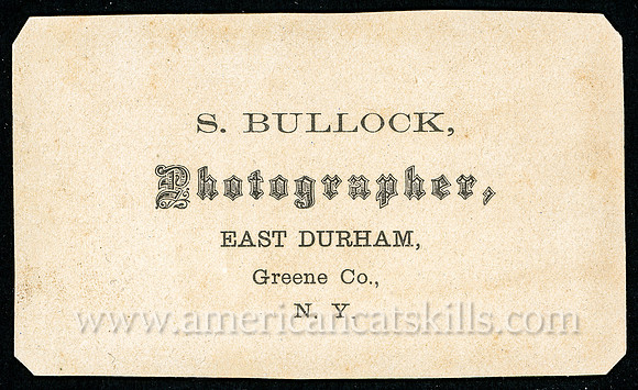 Seneca Bullock, Photographer, East Durham, Greene County, NY