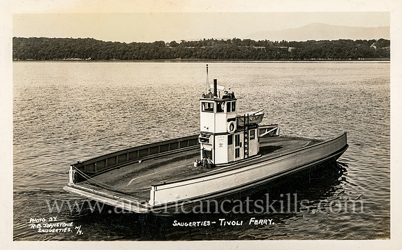 Photograph of the Saugerties-Tivoli Ferry by photographer Ronald B. Johnstone of Saugerties, New York.