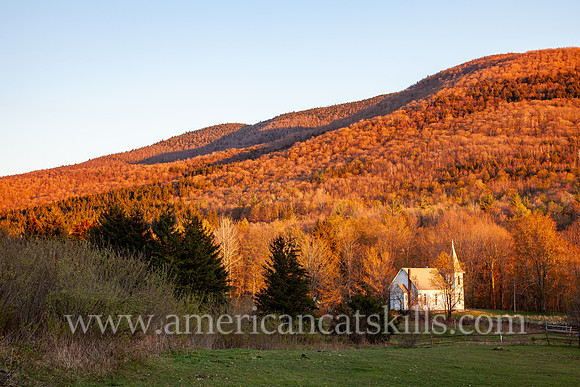 Photograph of the Spruceton Methodist Church, located in the Spruceton Valley in Spruceton, Greene County, New York.