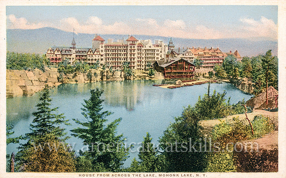 81142_House From Across the Lake, Mohonk Lake, N.Y.
