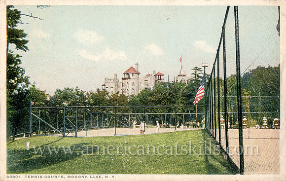 80801_Tennis Courts, Mohonk Lake, N.Y.