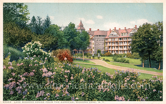 80655_Lake Mohonk House From the Gardens, Mohonk Lake, N.Y.