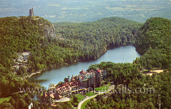 View of Mohonk From The Air, Lake Mohonk Mountain House, Mohonk Lake, N. Y.