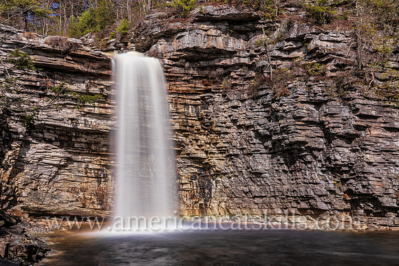 Photograph of Awosting Falls, located within Minnewaska State Park in the Shawangunk Mountains of New York.