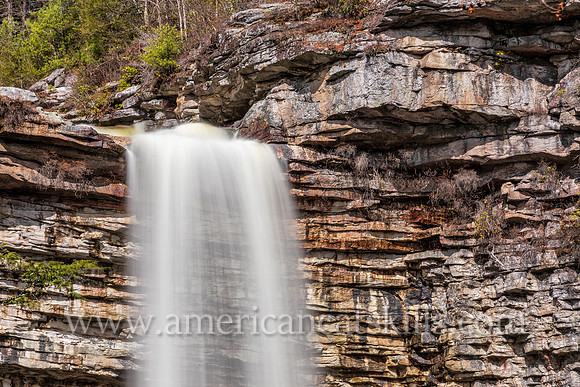Photograph of Awosting Falls, located within Minnewaska State Park in the Shawangunk Mountains of New York.