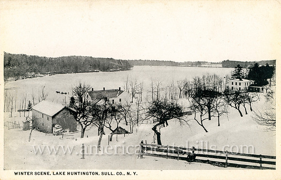 Winter Scene, Lake Huntington, Sull. Co., N. Y.