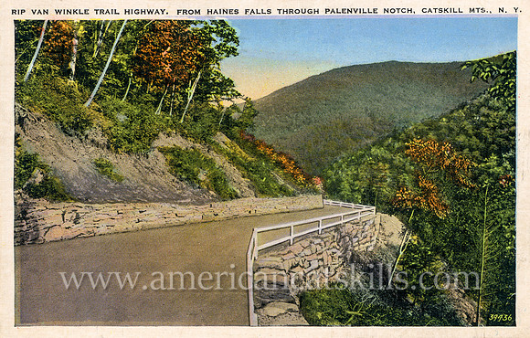 Rip Van Winkle Trail Highway, From Haines Falls Through Palenville Notch, Catskill Mts., N. Y.