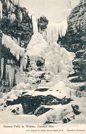 502_Haines Falls in Winter, Catskill Mts.