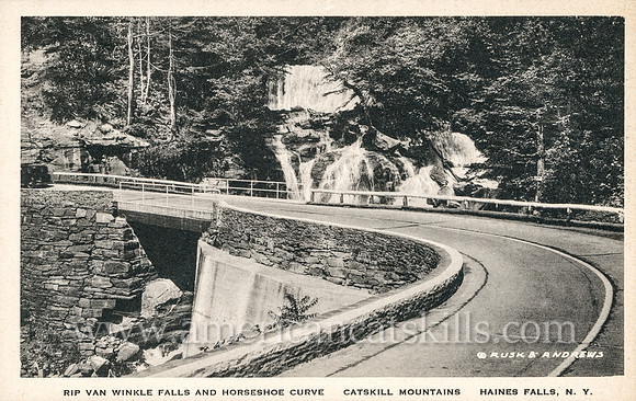 Rip Van Winkle Falls and Horseshoe Curve, Catskill Mountains, Haines Falls, N.Y.