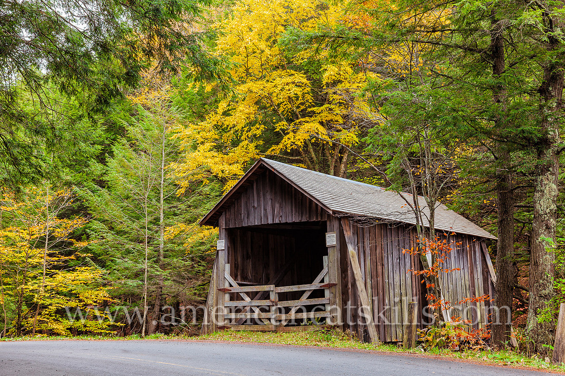The Forge Covered Bridge is located in the Dry Brook Valley south of Arkville in the town of Hardenburgh in Ulster County, New York.