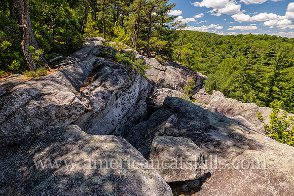 Photograph from the Northeast Trail located on the lands of the Mohonk Mountain House and the Mohonk Preserve in Ulster County, New York.