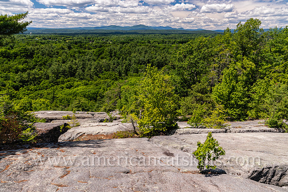 Photograph of the Table Rocks viewpoint located on the Mohonk Preserve in Ulster County, New York.